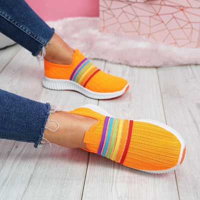 Comfortabele Regenboog Sneakers | Stijlvolle & Kleurrijke Sneakers Voor Modebewuste Dames