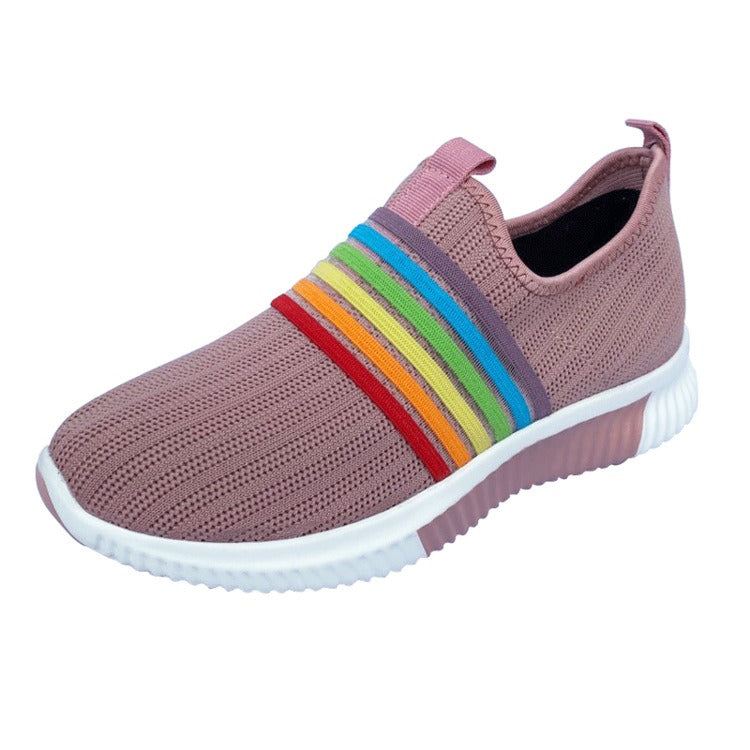 Comfortabele Regenboog Sneakers | Stijlvolle & Kleurrijke Sneakers Voor Modebewuste Dames