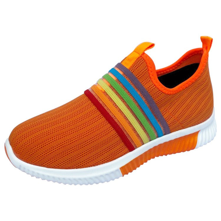 Comfortabele Regenboog Sneakers | Stijlvolle & Kleurrijke Sneakers Voor Modebewuste Dames