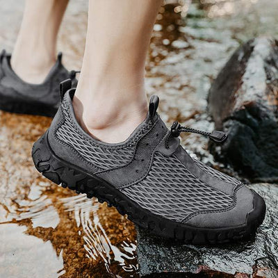 Outdoor Air | Luchtige ergonomische outdoor sneaker zonder veters voor heren