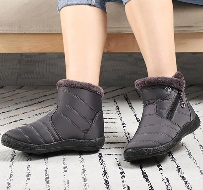 Snow Walk | Luxe warm gevoerde snowboots voor dames met rits